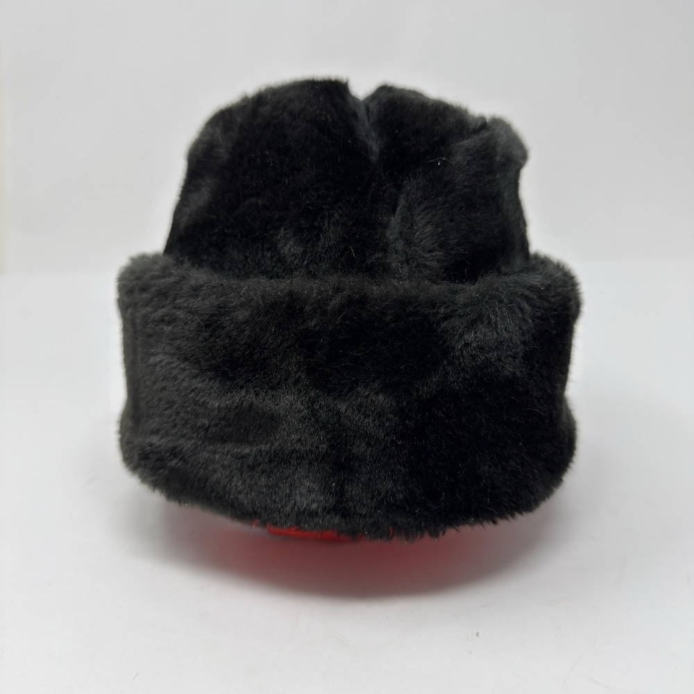VINTAGE United Hatters Cap & Millinery Hat Cap Fitted Mens Small Faux Fur USA 80